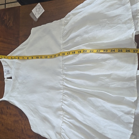 NWT BP Nordstrom White Linen Swing Tank Top Size Small - Picture 6 of 6
